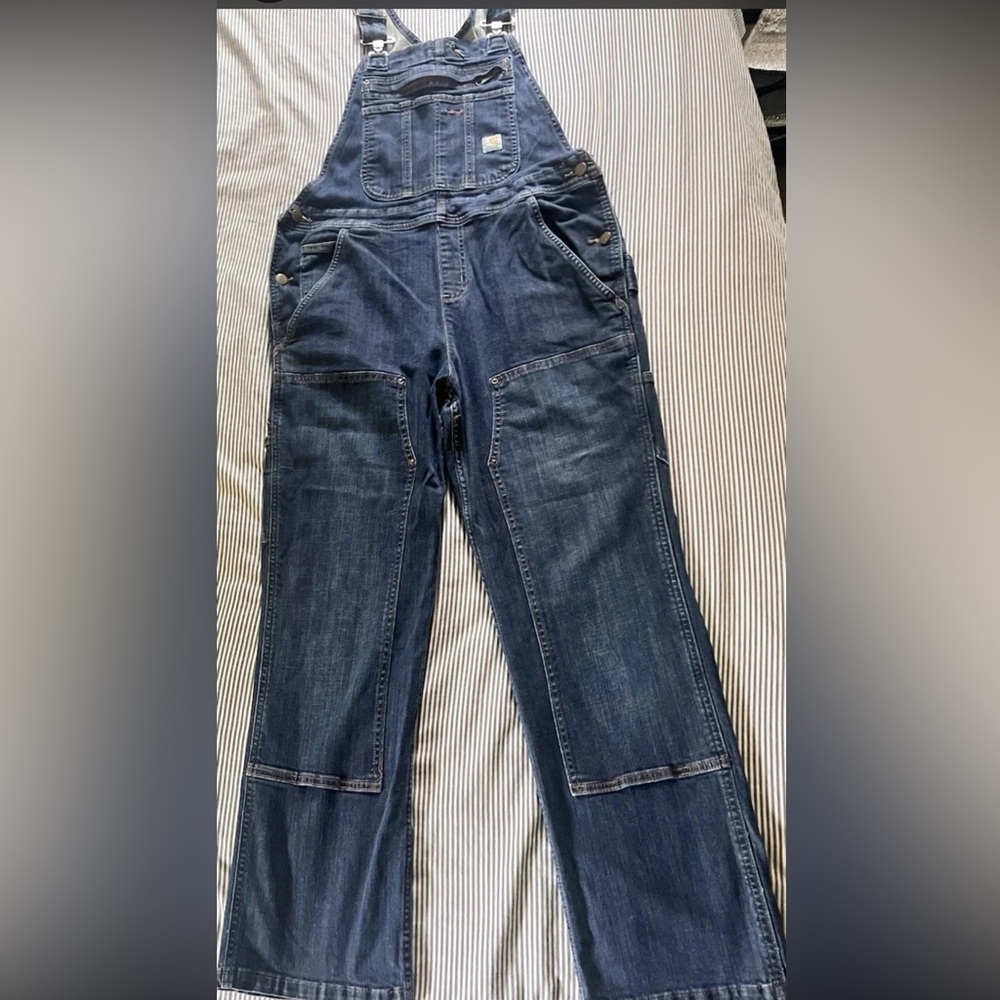 Carhartt Women's Denim Bib Overalls Size 8/10